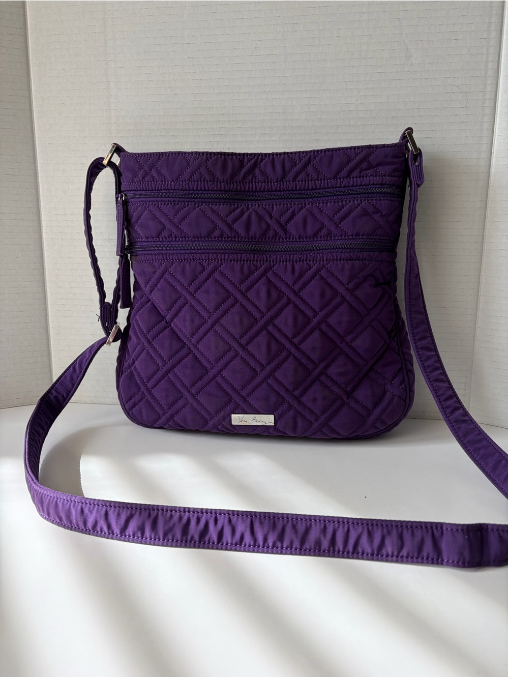 Vera Bradley Triple Zip Hipster crossbody purse